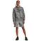Under Armour sweatshort Rival grijs melange