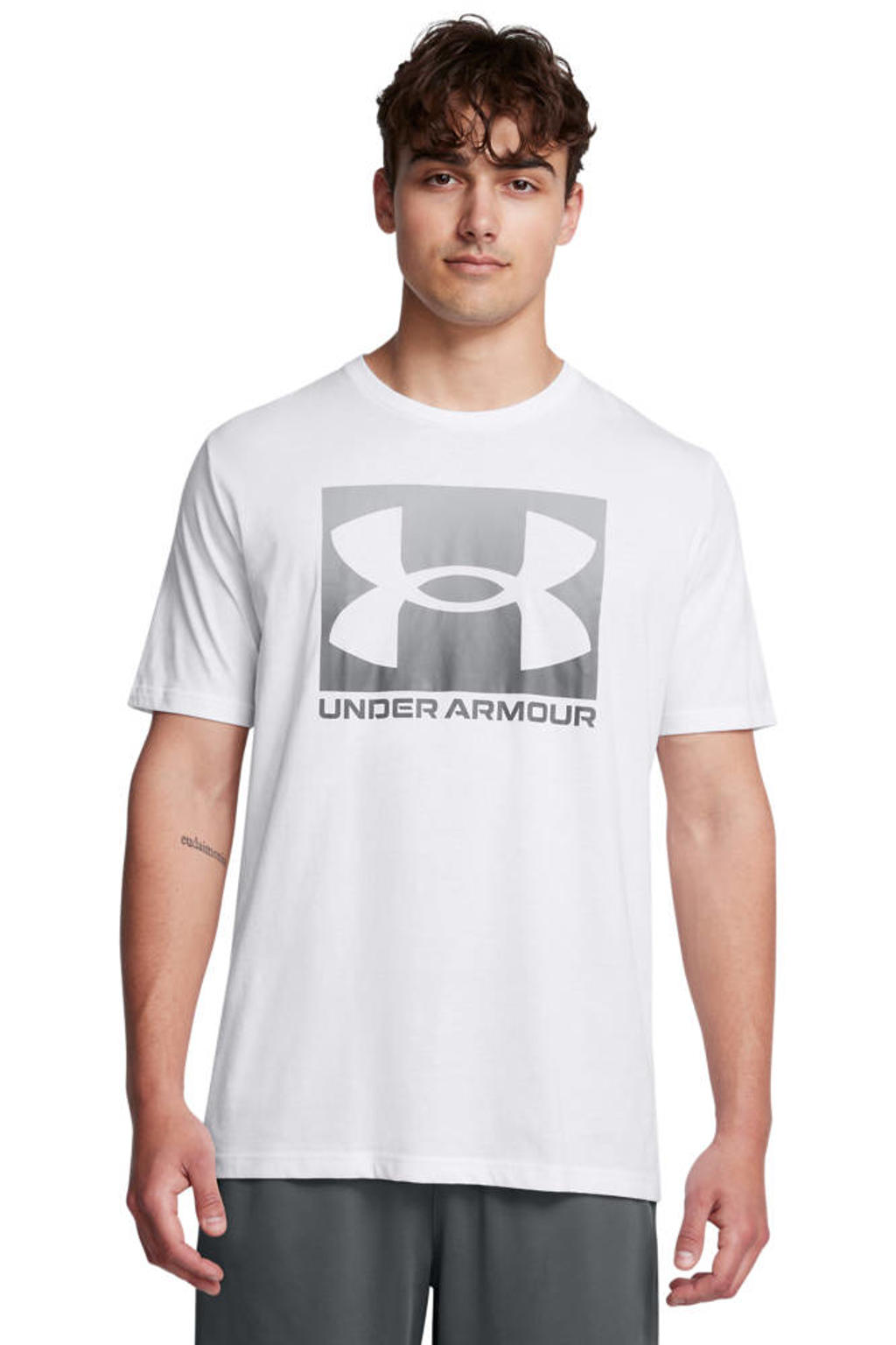 Under Armour sportshirt zwart/grijs
