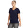 Under Armour sportshirt Tech Twist V-neck donkerblauw/wit