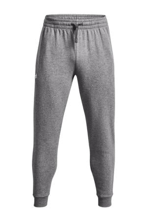 joggingbroek Rival Fleece grijs melange/wit