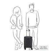 thumbnail: GUESS  trolley Berta 44 cm. met logoprint antraciet