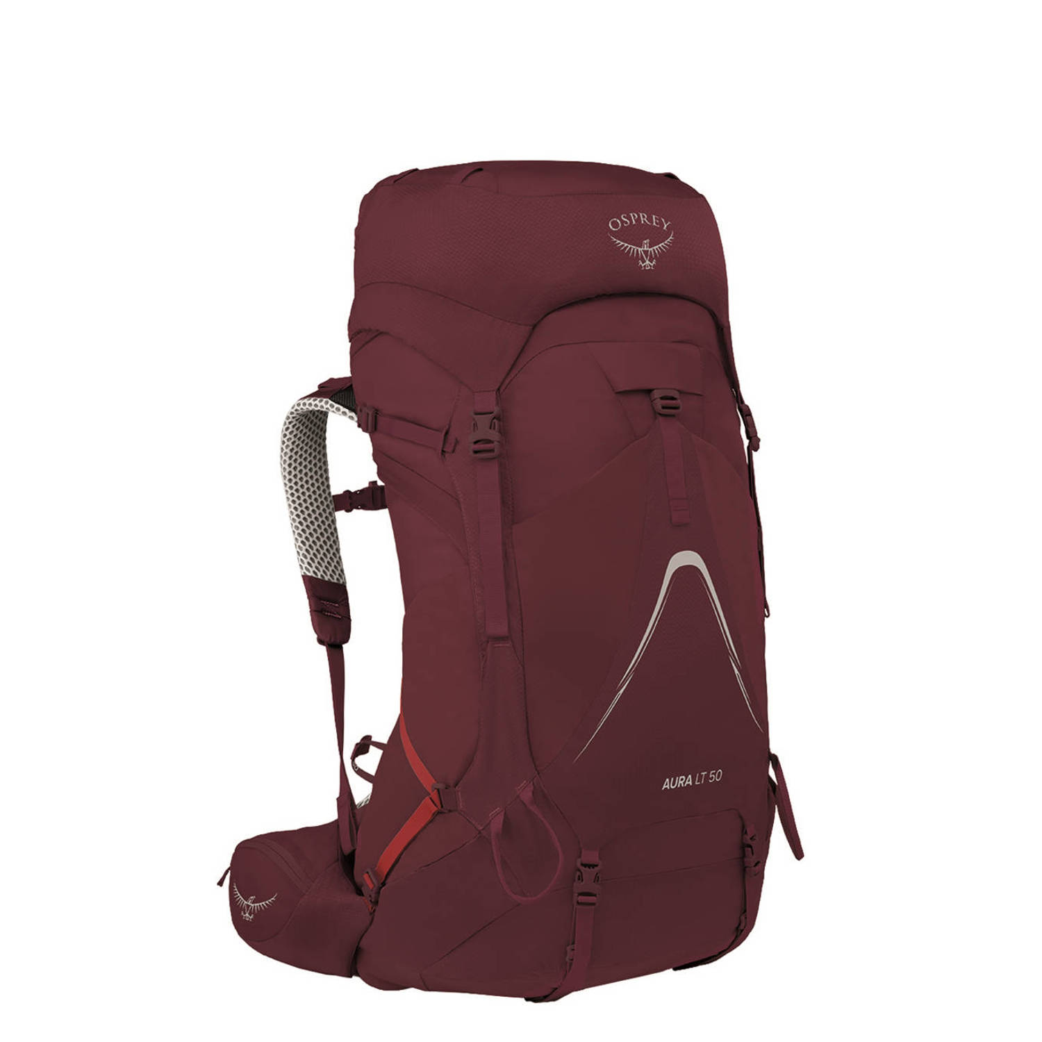 Osprey backpack Aura AG LT 50L WXS S donkerrood