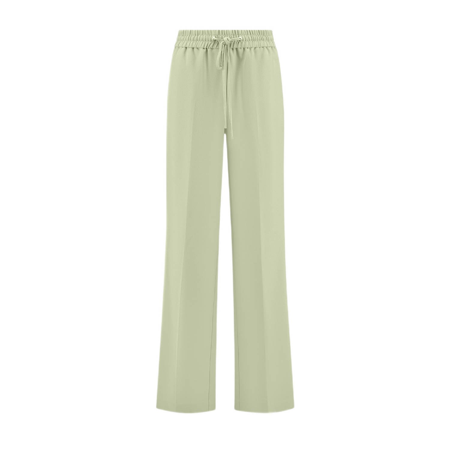 Fifth House high waist straight fit broek groen