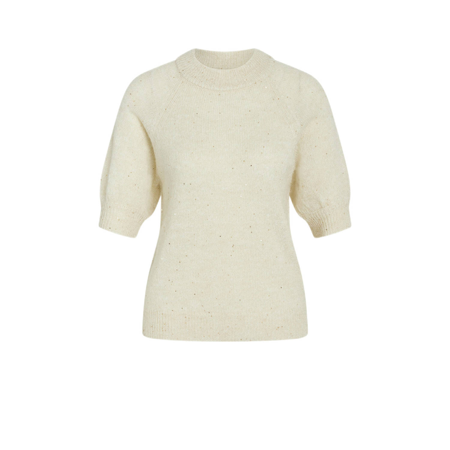Bruuns Bazaar Alchemillabbhalias Gebreide Trui Wit Room Goud Yellow Dames