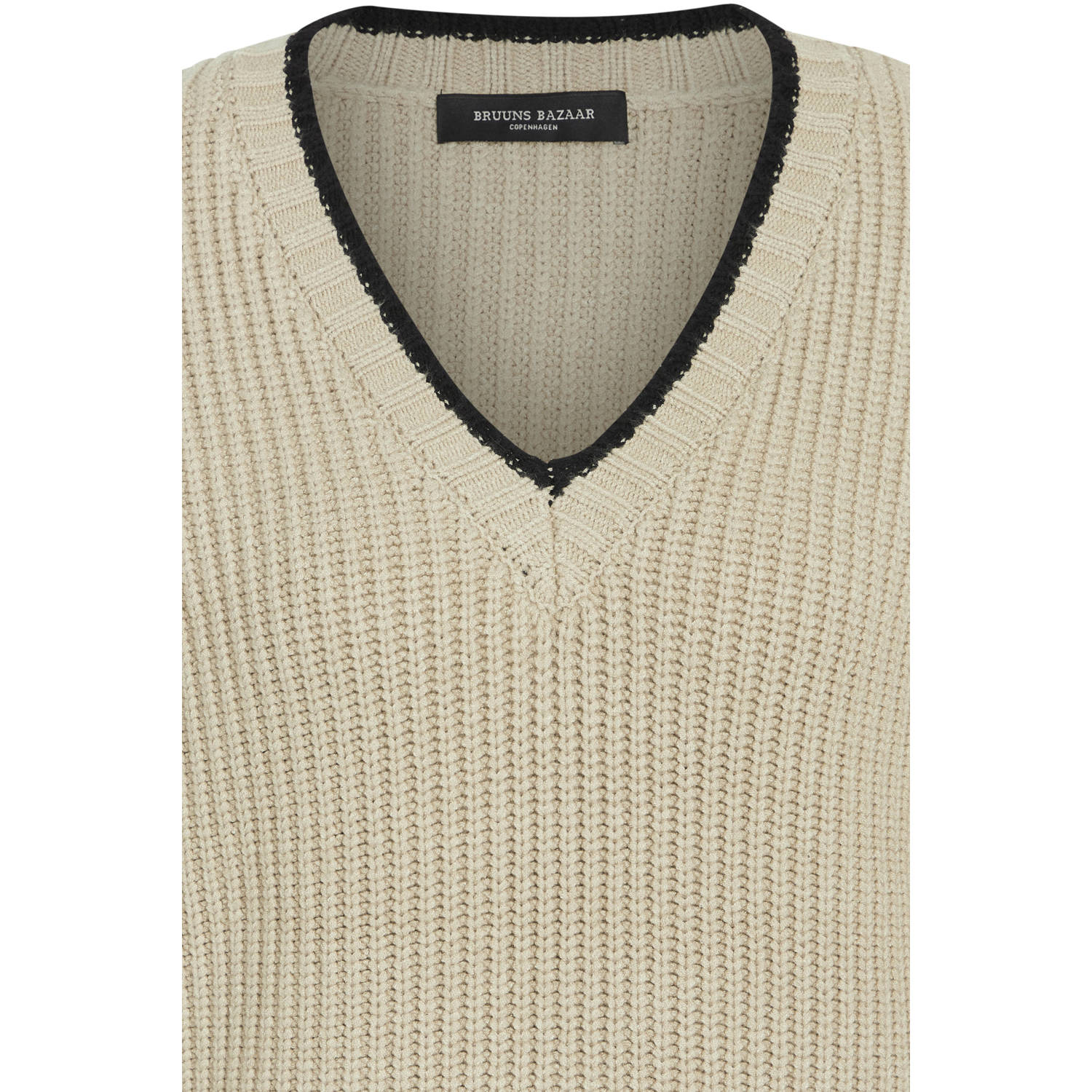 Bruuns Bazaar gebreide trui beige