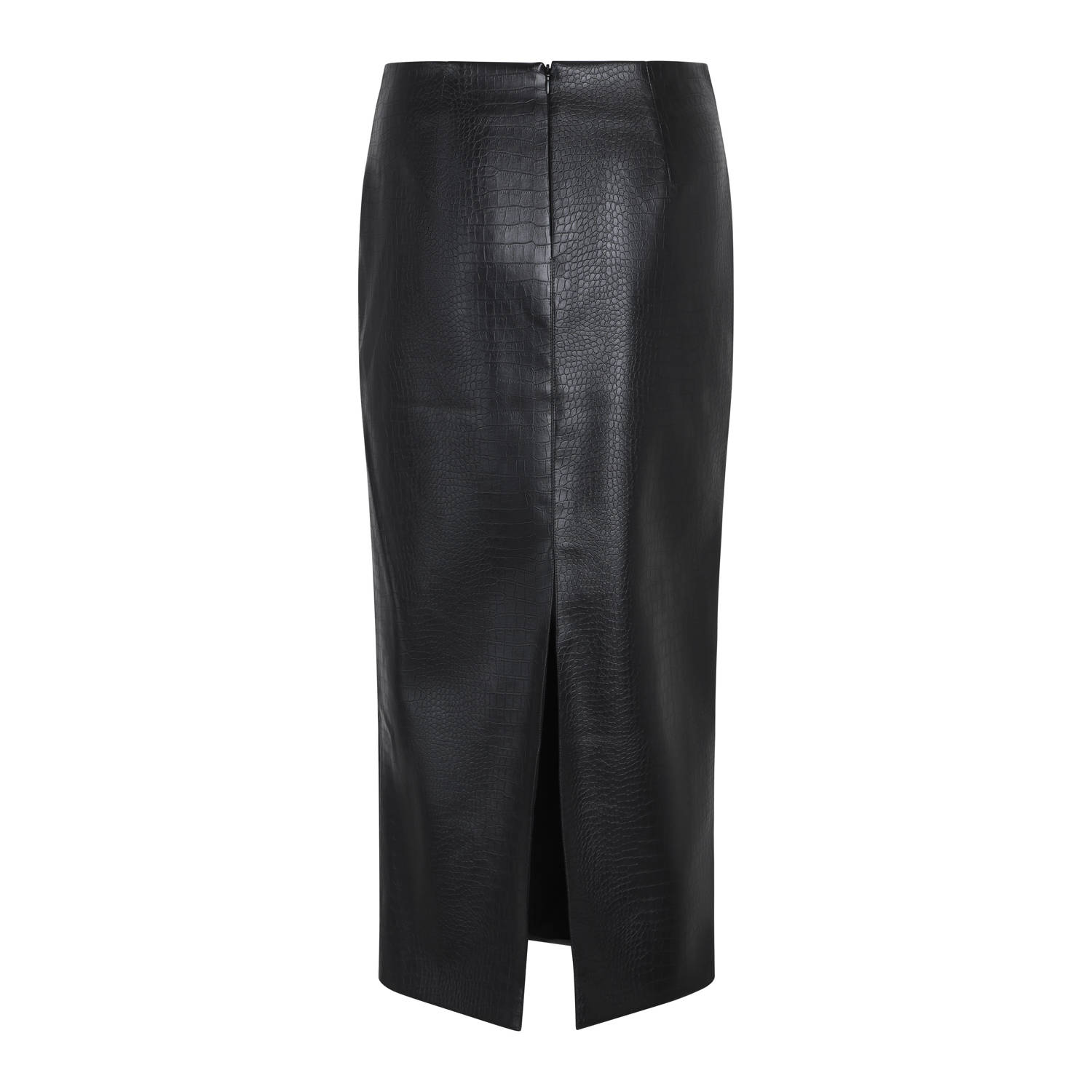 Bruuns Bazaar imitatieleren rok zwart