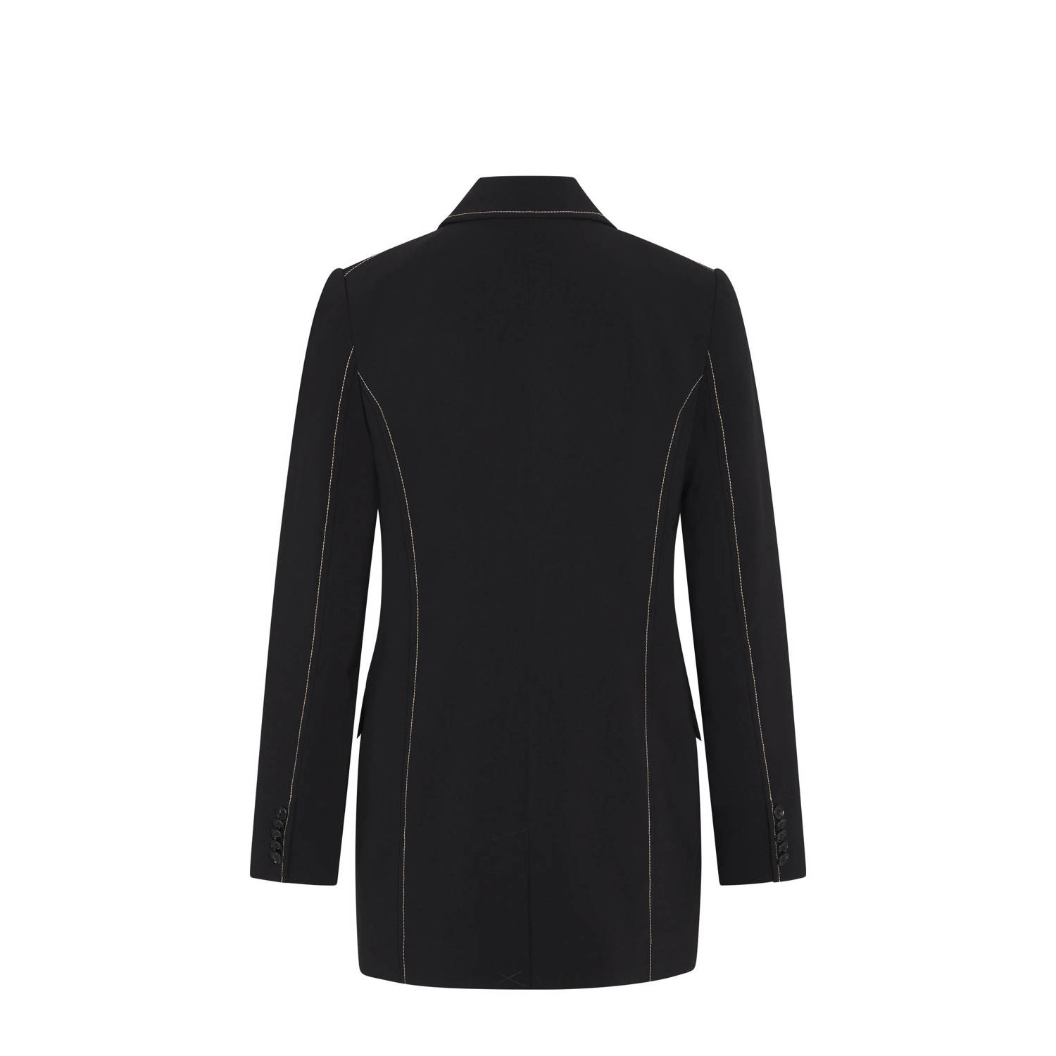 Bruuns Bazaar rechtvallende blazer zwart wit