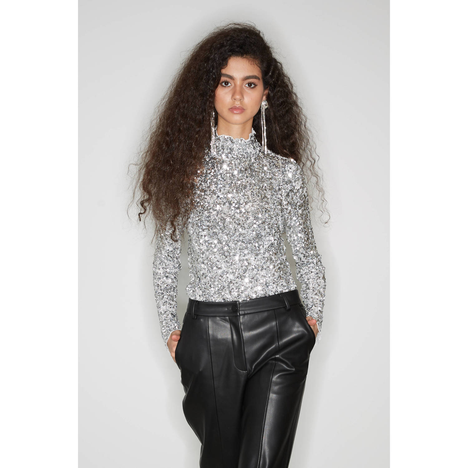 BRUUNS BAZAAR Dames Tops & T-shirts Garget Hanni Blouse Zilver