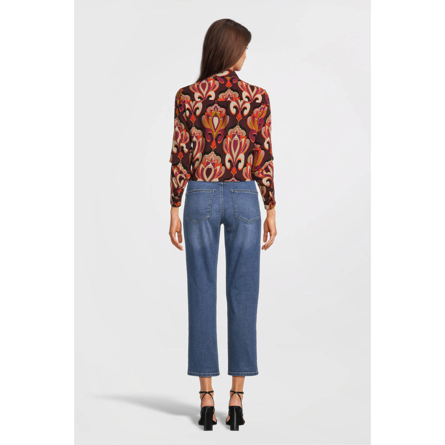 Geisha blouse met all over print multi