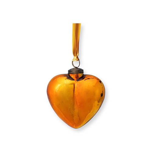 Pip Studio Kerstornament hart geel afbeelding