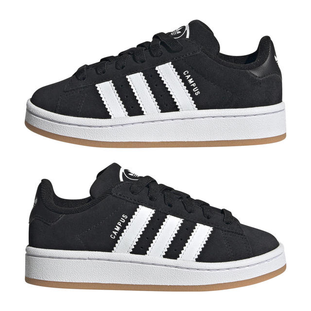 adidas Originals Campus 00s sude sneakers zwart/wit | wehkamp