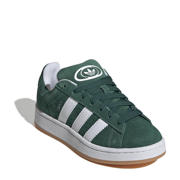 thumbnail: adidas Originals Campus 00s  suède sneakers donkergroen/wit