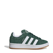 thumbnail: Donkergroen en witte jongens en meisjes adidas Originals Campus 00s suède sneakers van suède-pu/voering: mesh/voetbed: eva met veters