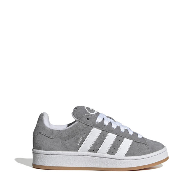 adidas Originals Campus 00s sude sneakers grijs/wit | wehkamp