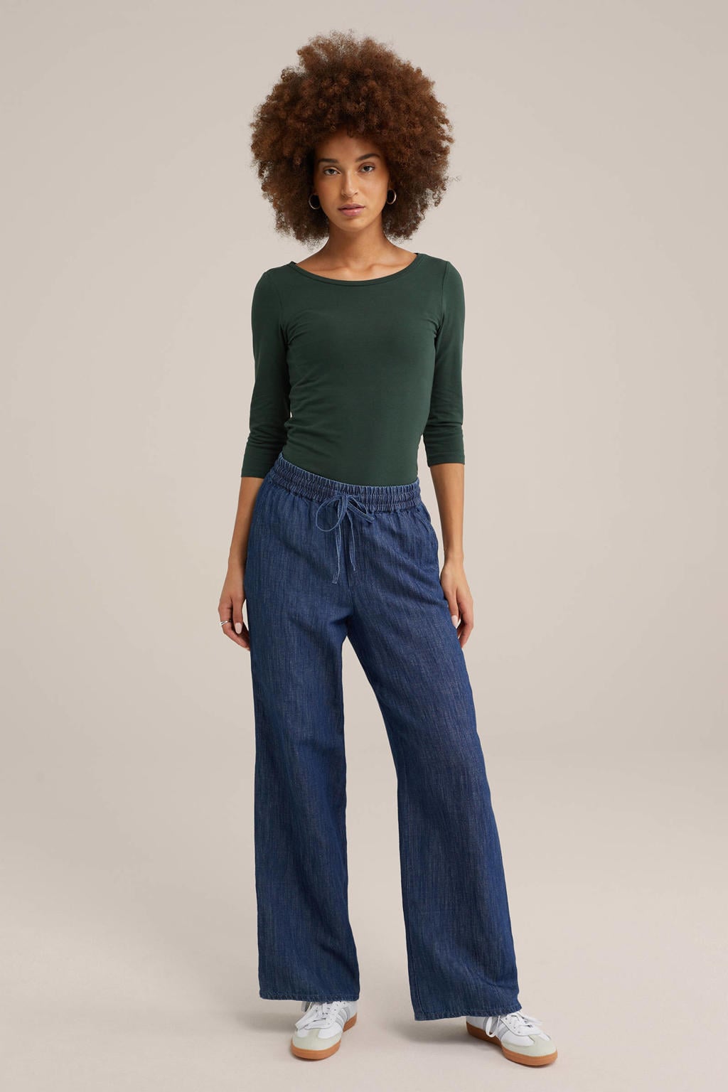 Donkergroene dames WE Fashion top