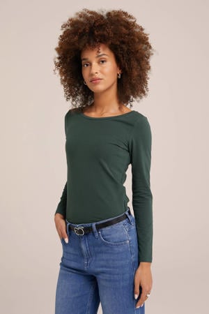 longsleeve donkergroen