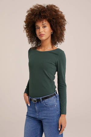 longsleeve donkergroen