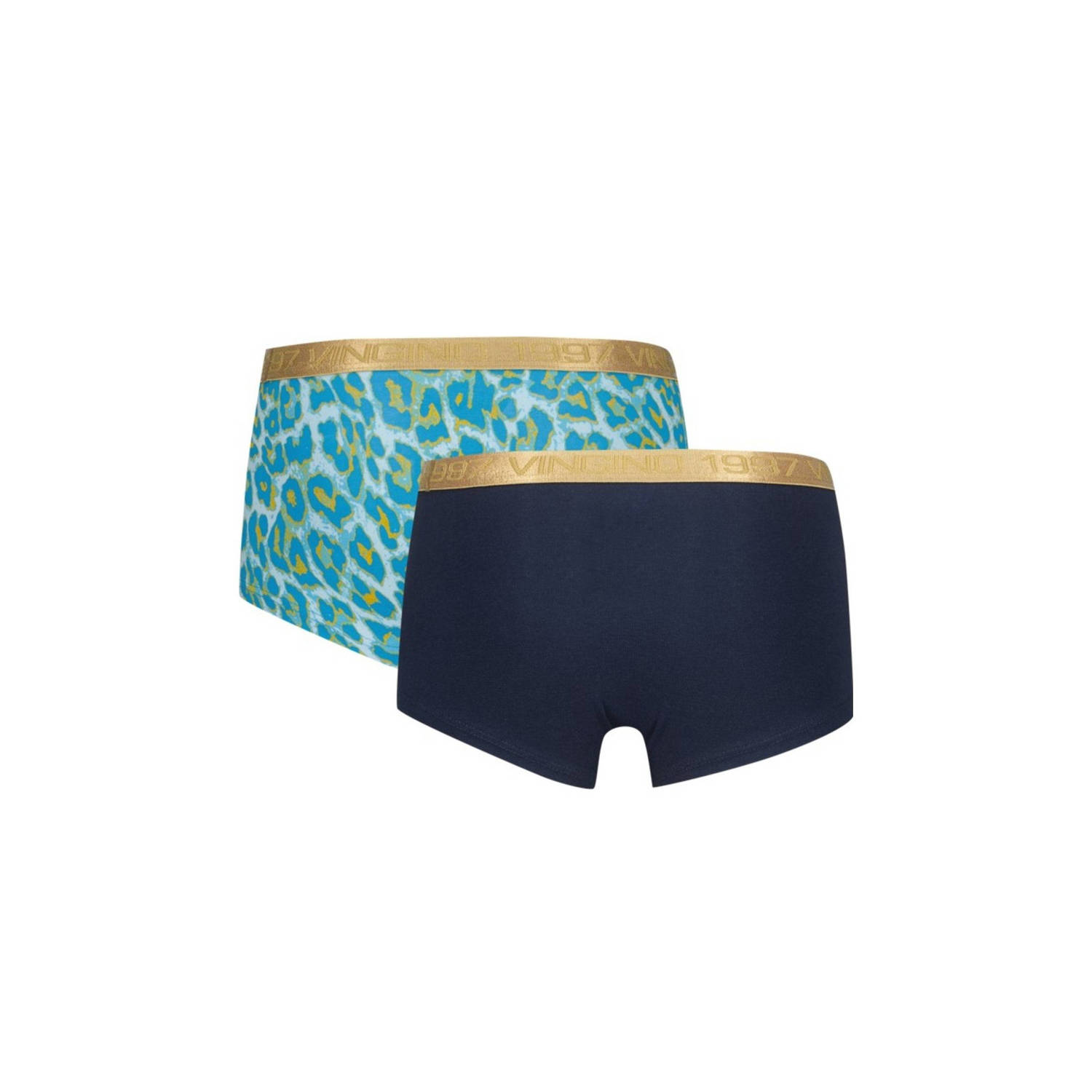 Vingino short Animal set van 2 lichblauw donkerblauw