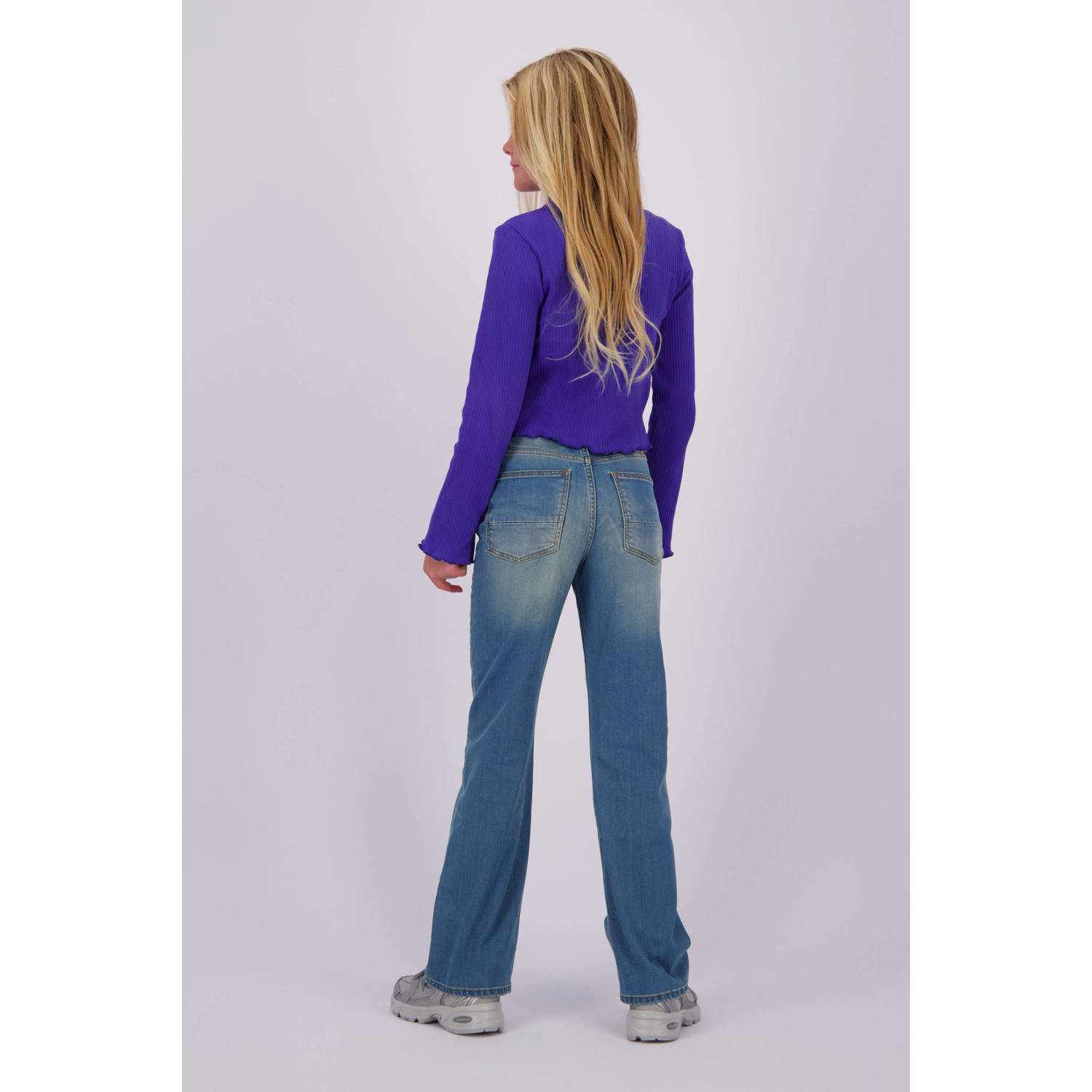 Vingino straight leg jeans Claire tinted mid blue