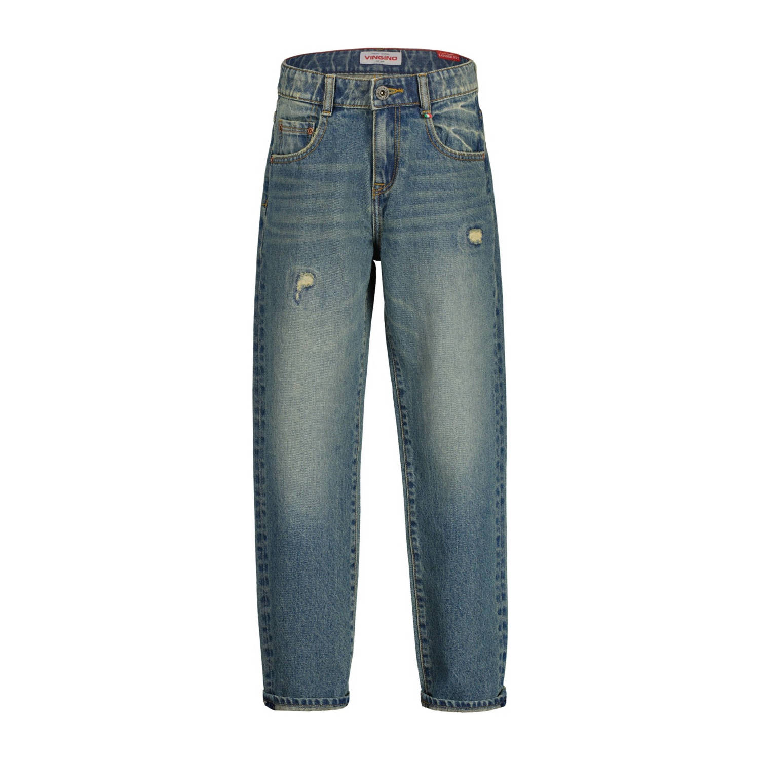 Vingino loose fit jeans Castiano tinted mid blue
