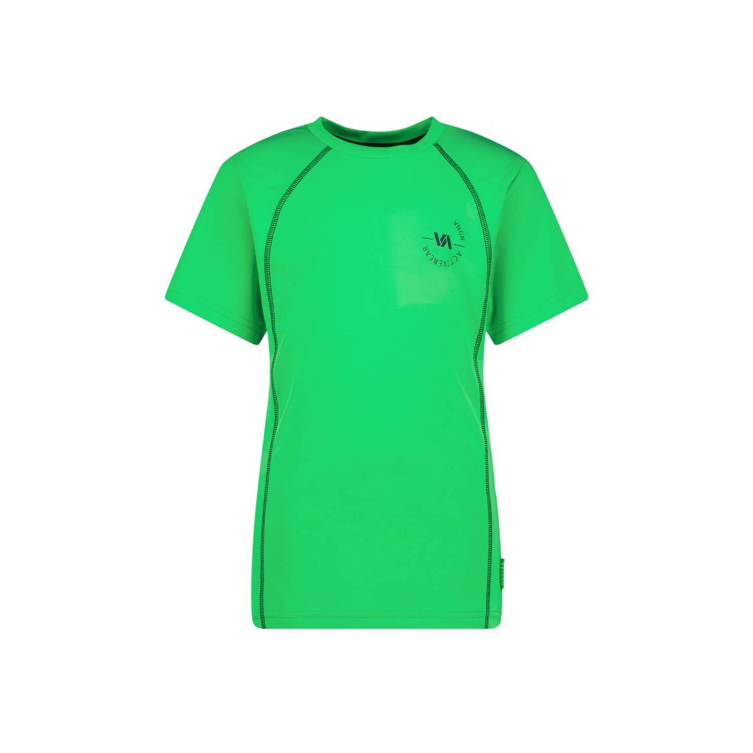 VINGINO T-shirt Hike neon groen Jongens Polyester Ronde hals Effen 140