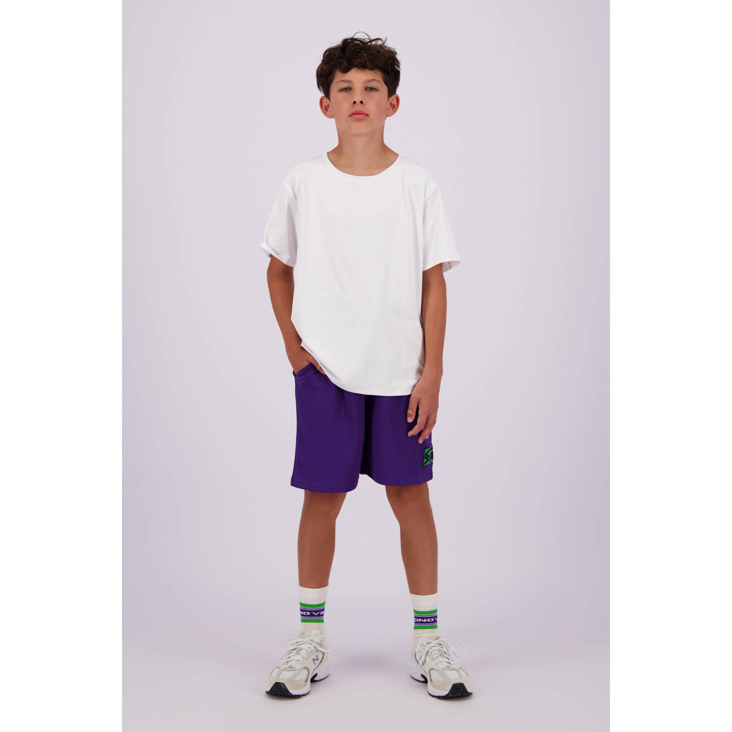 VINGINO T-shirt Hit met backprint wit Jongens Polyester Ronde hals Backprint 104