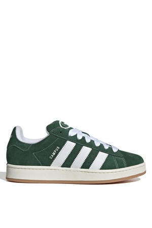 Campus 00s suède sneakers donkergroen/wit