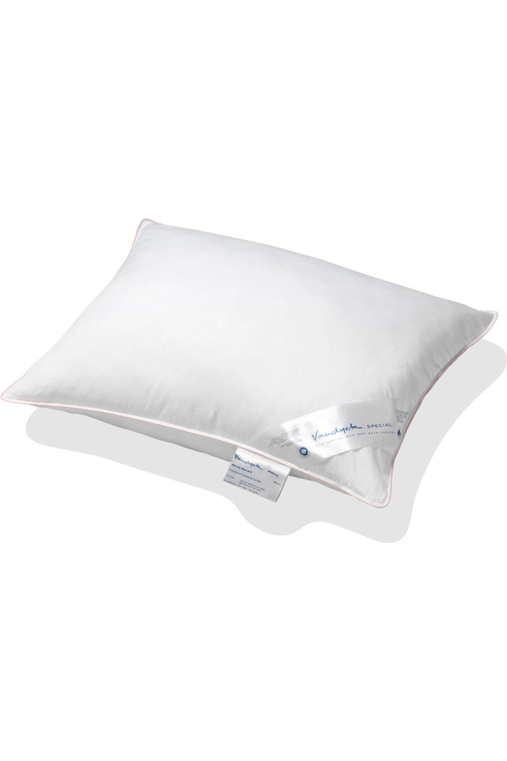 Vandyck synthetisch hoofdkussen stevig (Crushed Latex Zalm) (60x70 cm)