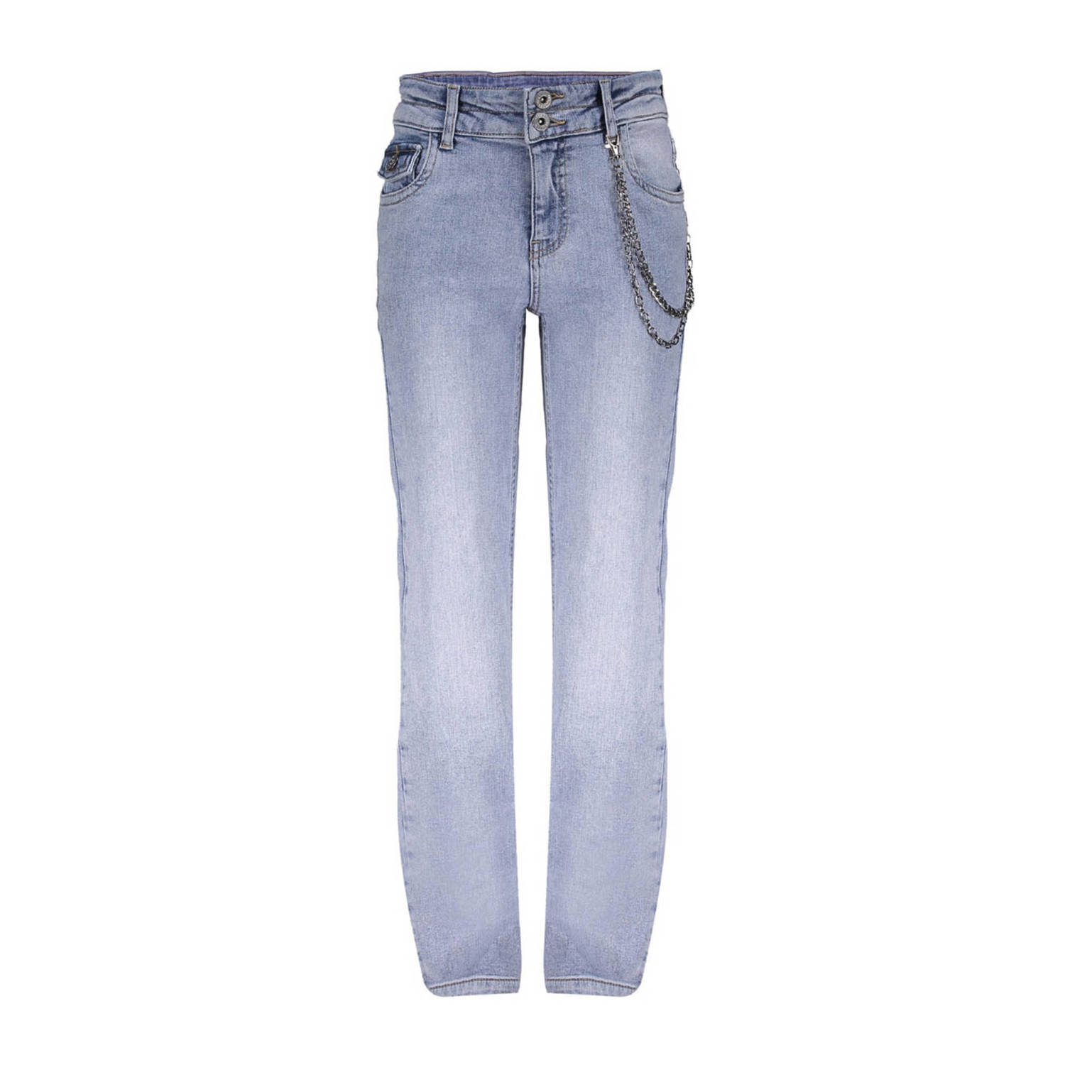 Frankie&Liberty high waist straight leg jeans light blue denim