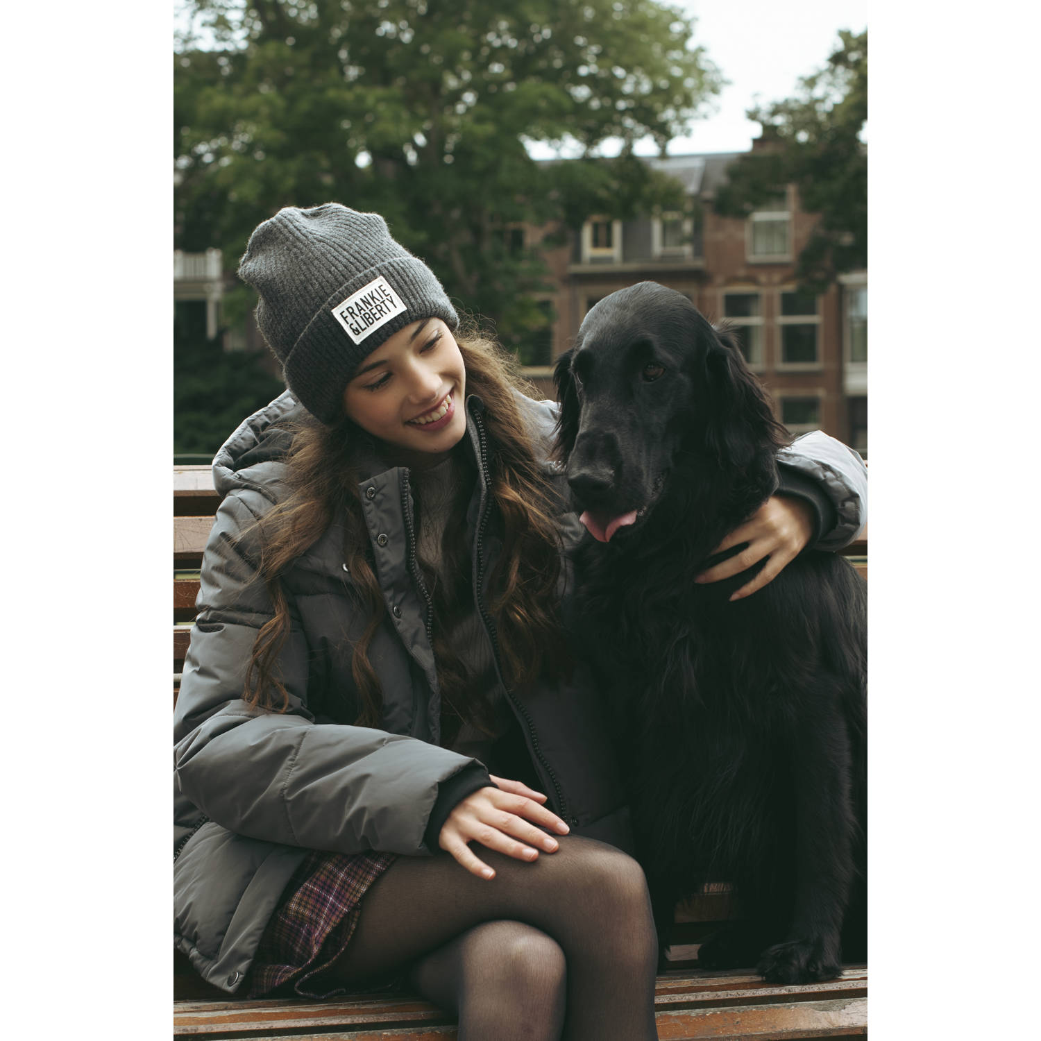 Frankie&Liberty gewatteerde winterjas grijs