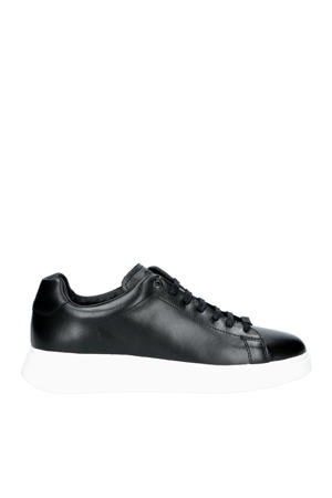 leren sneakers zwart