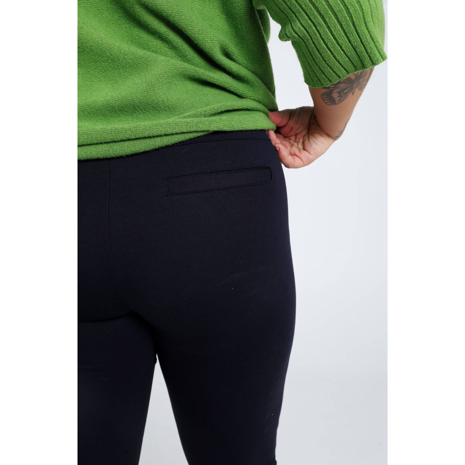 Paprika slim regular waist legging marine