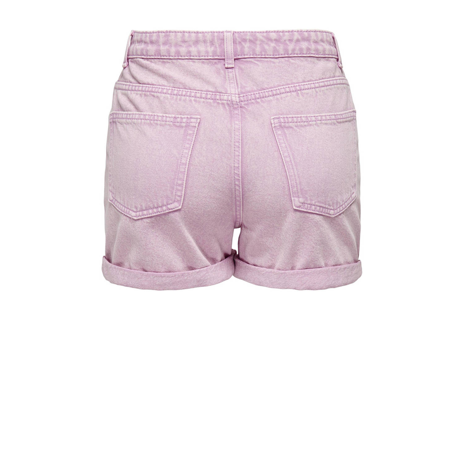 ONLY high waist regular fit short ONLPHINE-EVERLY roze