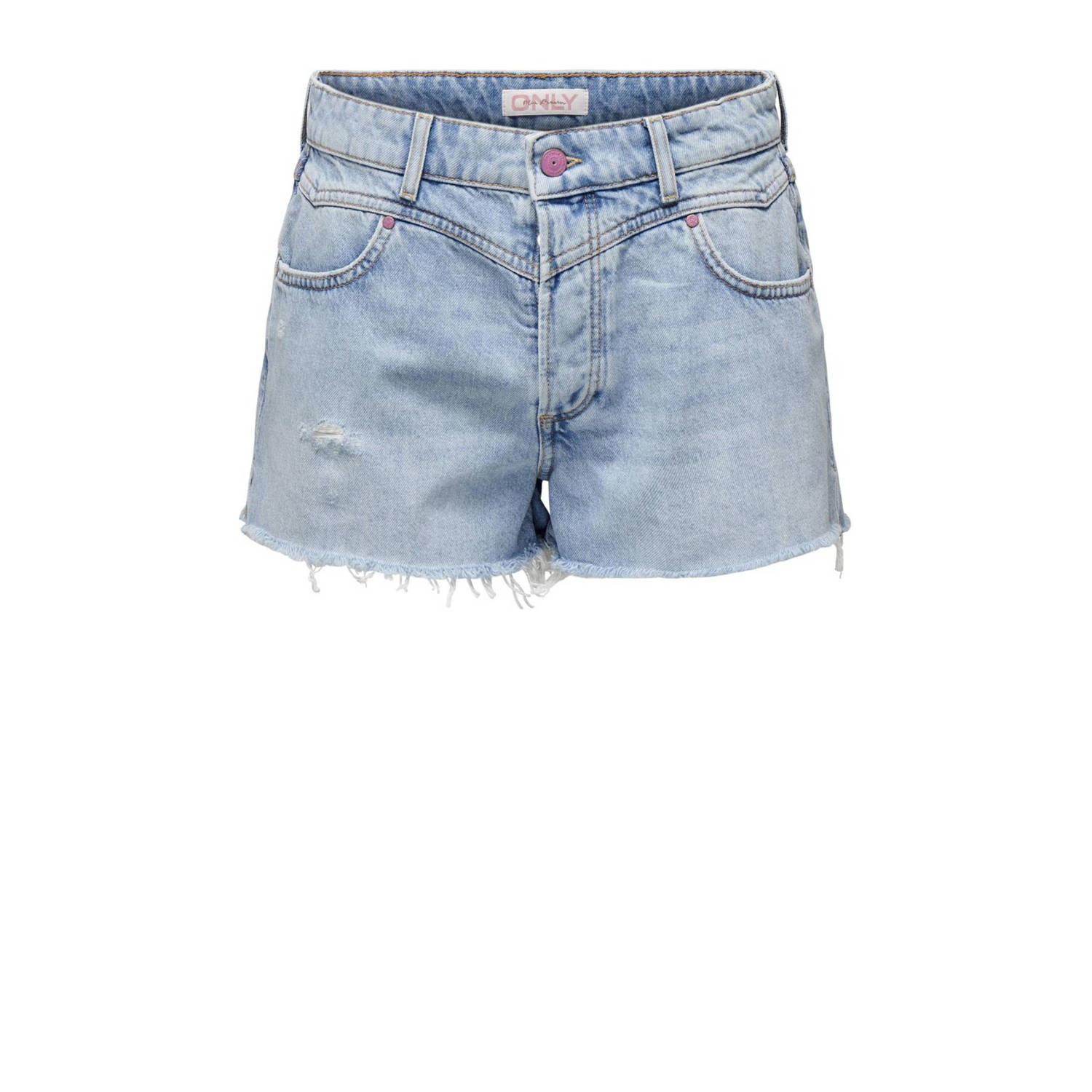 ONLY regular fit short light blue denim