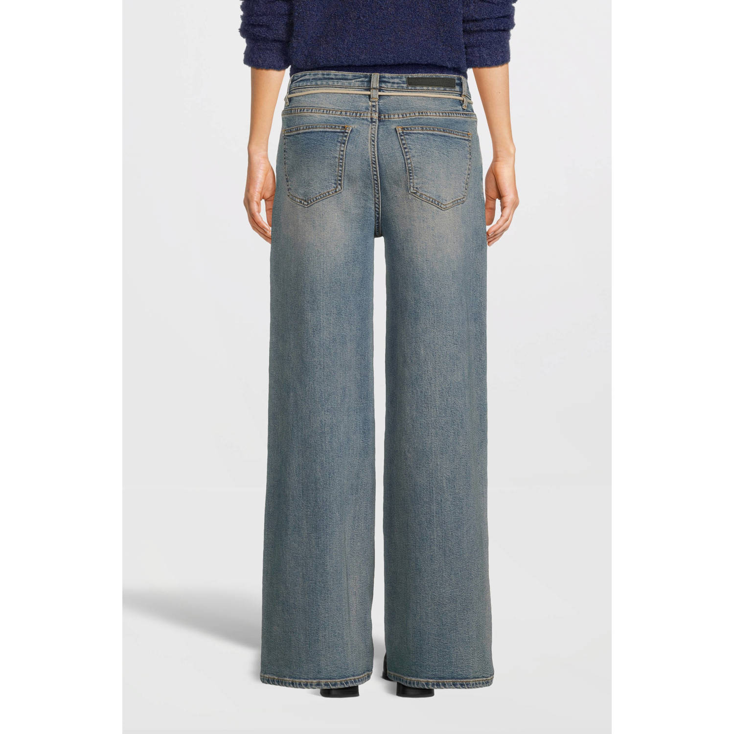 Circle of Trust high waist wide leg jeans Jona medium blue denim