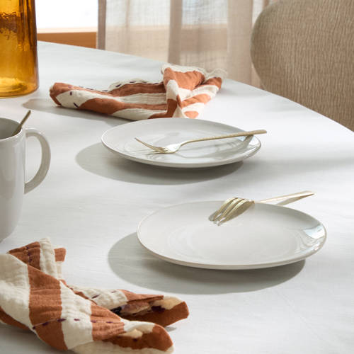 NOUS Living Organic gebaksbordje (Ø17 cm) (set van 2) - Wit