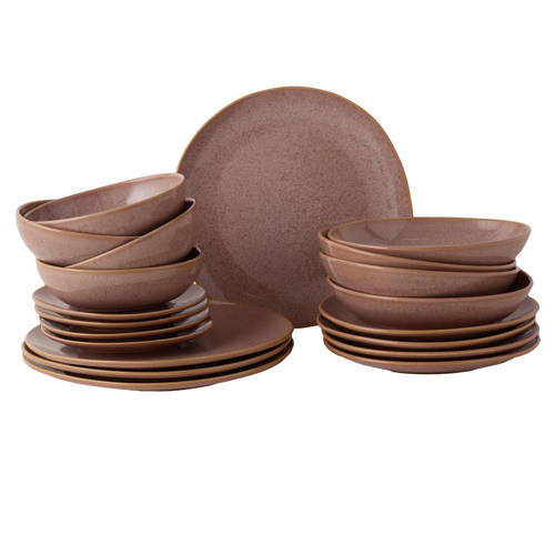 NOUS Living Organic serviesset (20-delig) - Roze