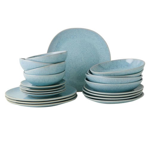 NOUS Living Organic serviesset (20-delig) - Blauw