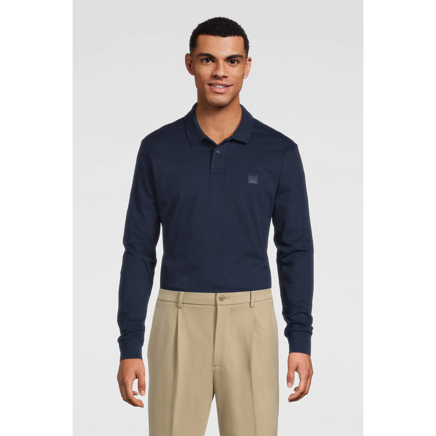 BOSS ORANGE Heren Polo's & T-shirts Passerby Donkerblauw