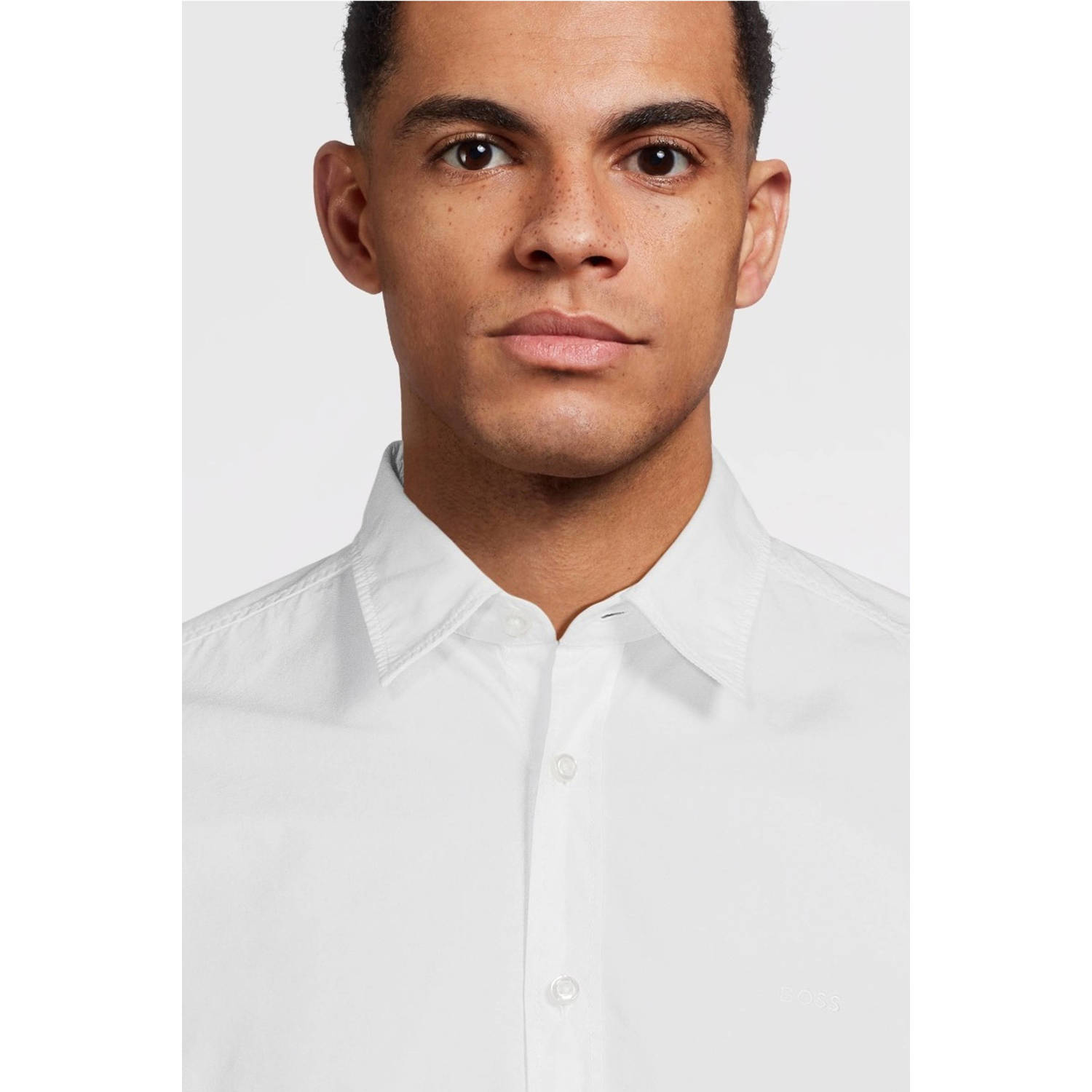BOSS casual overhemd wit