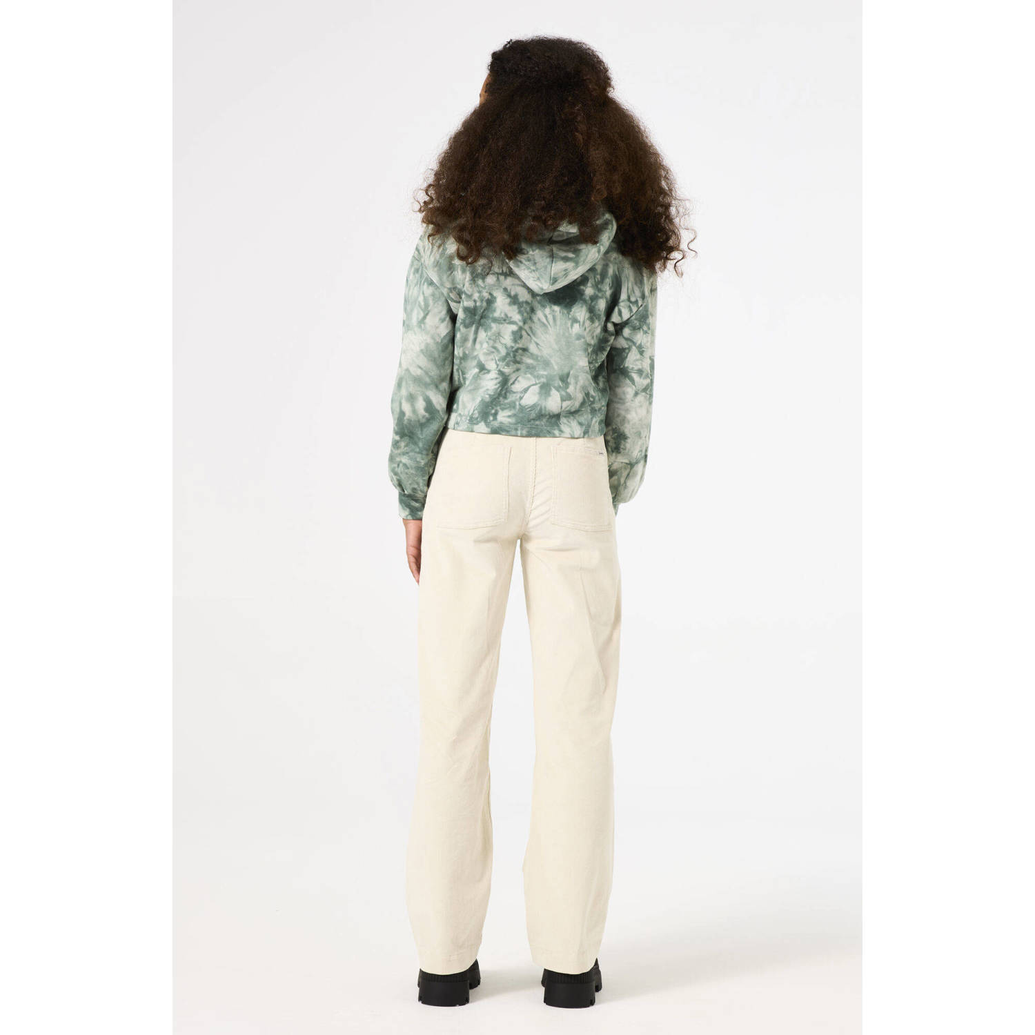 Garcia tie-dye hoodie mintgroen ecru