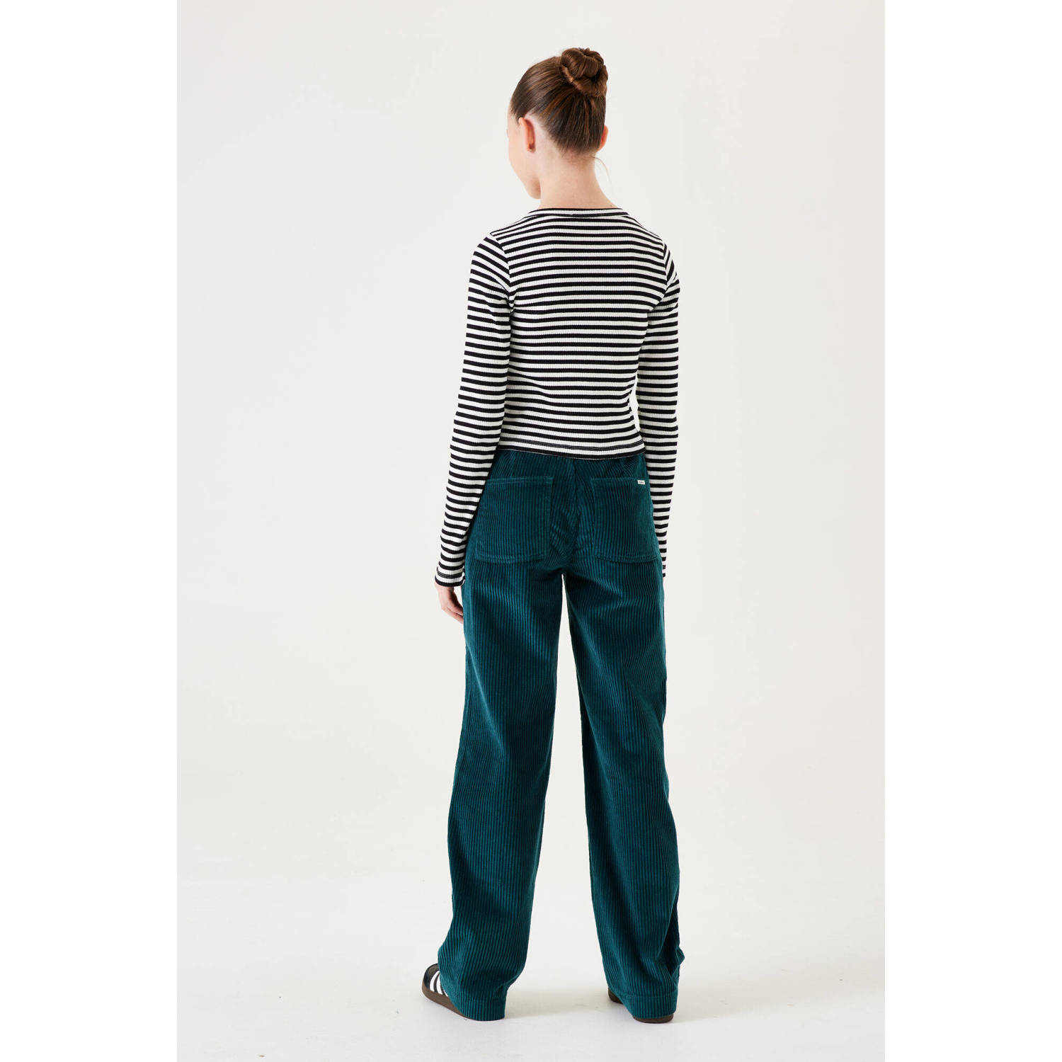 Garcia gestreepte longsleeve zwart wit