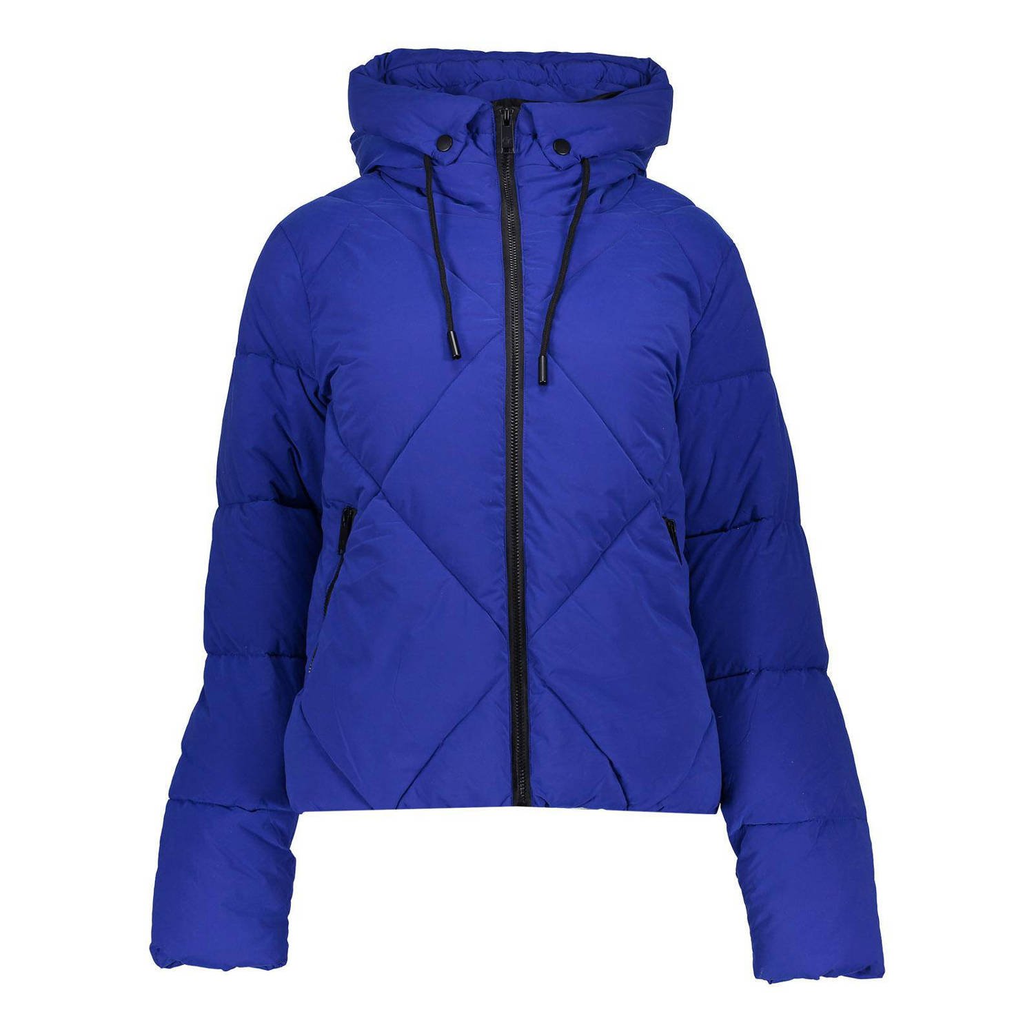 Geisha gewatteerde jas blauw