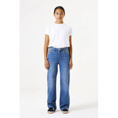 Garcia high waist straight leg jeans dark used afbeelding