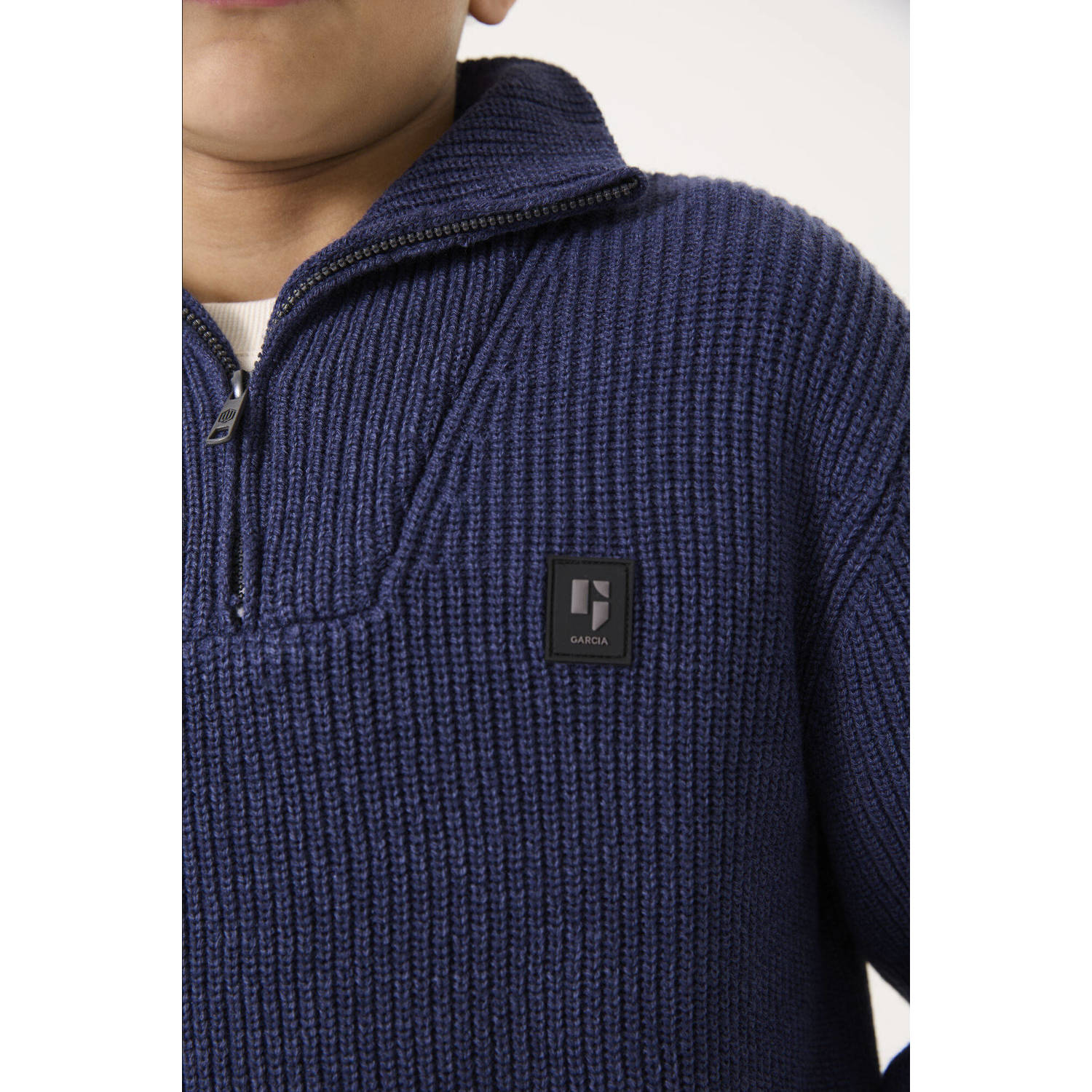 Garcia gebreide trui blauw