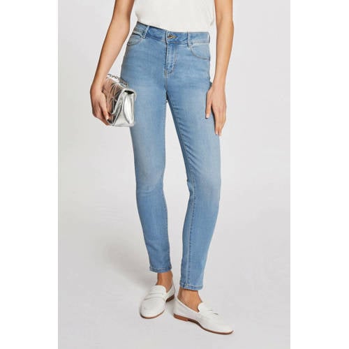 Morgan skinny jeans light blue denim afbeelding