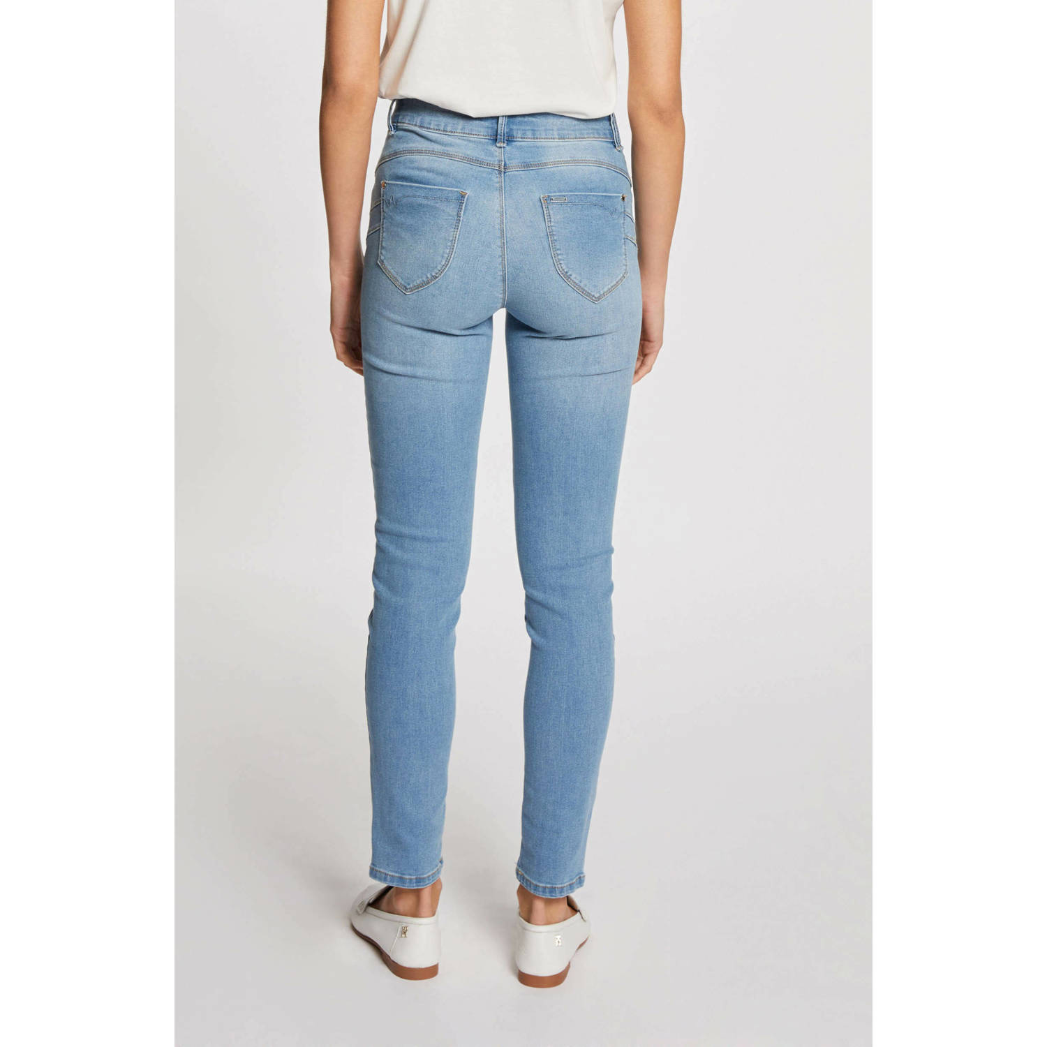 Morgan skinny jeans light blue denim
