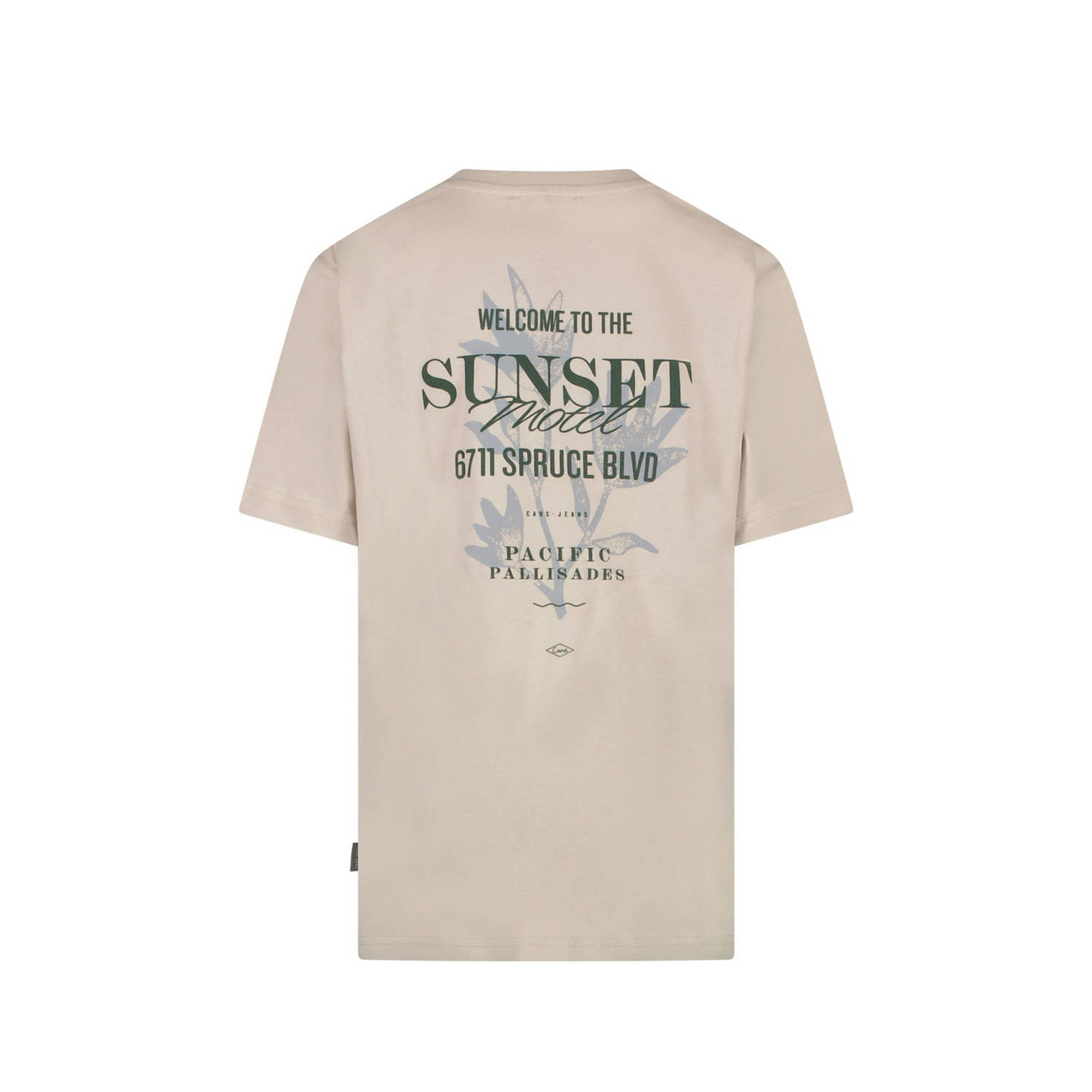 Cars T-shirt COLYN met backprint zachtblauw
