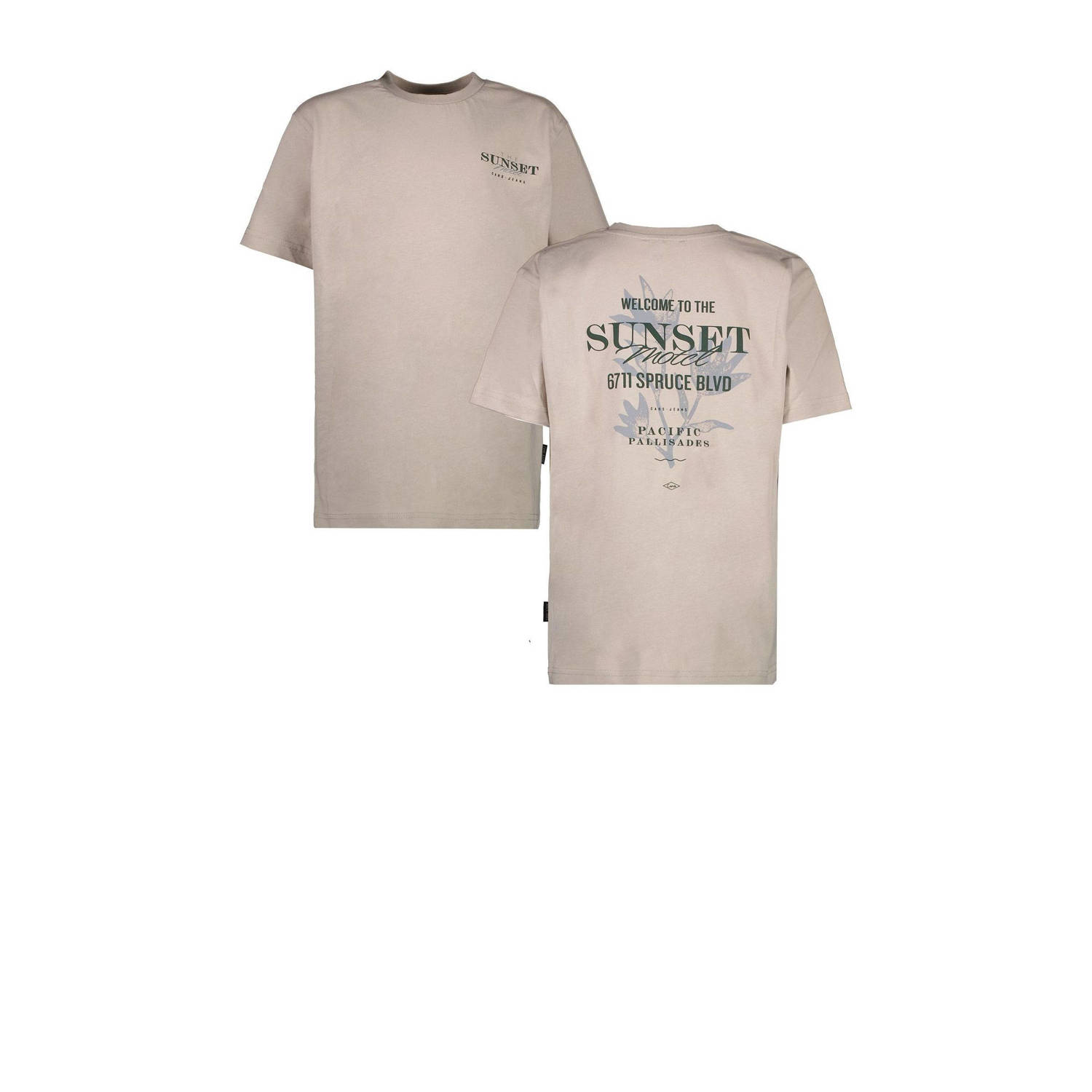 Cars T-shirt COLYN met backprint zachtblauw