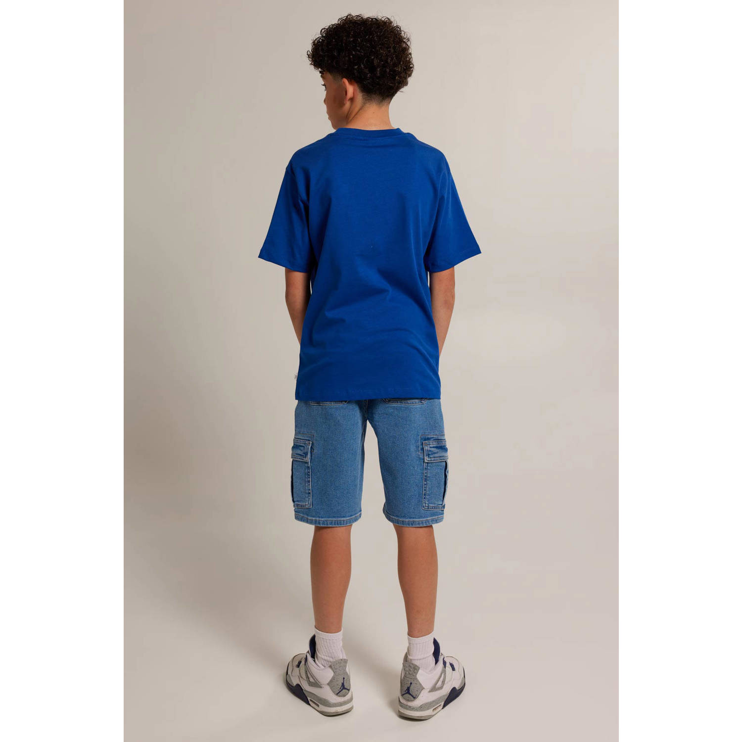 America Today cargo short medium blue denim